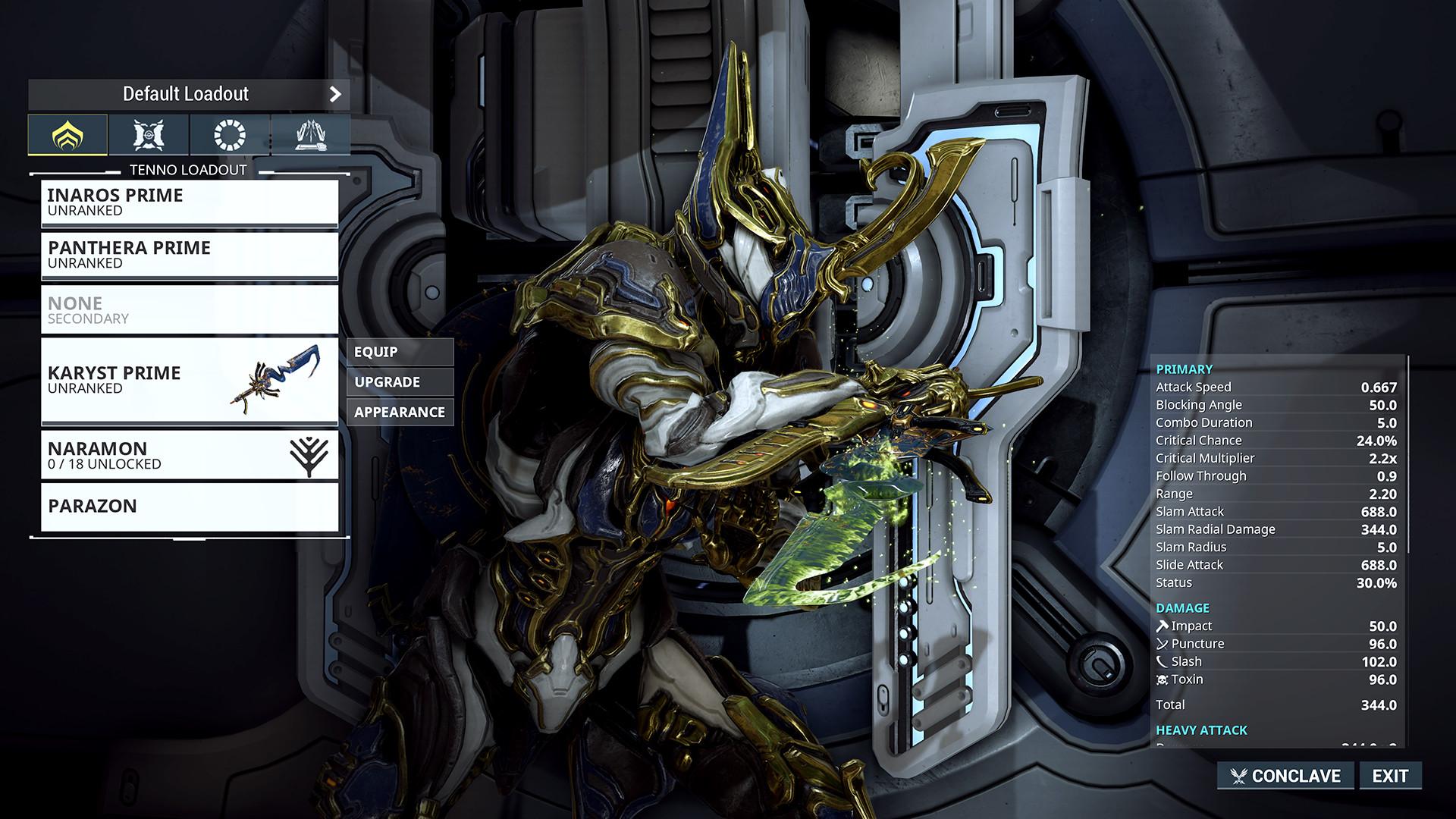 Warframe Inaros Prime Access: Devour Pack